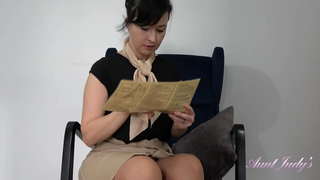 Big Tits, مادر دوست داشتنی با پرواز Wanilianna - زیر دامن, شورتی, جوراب ساق بلند